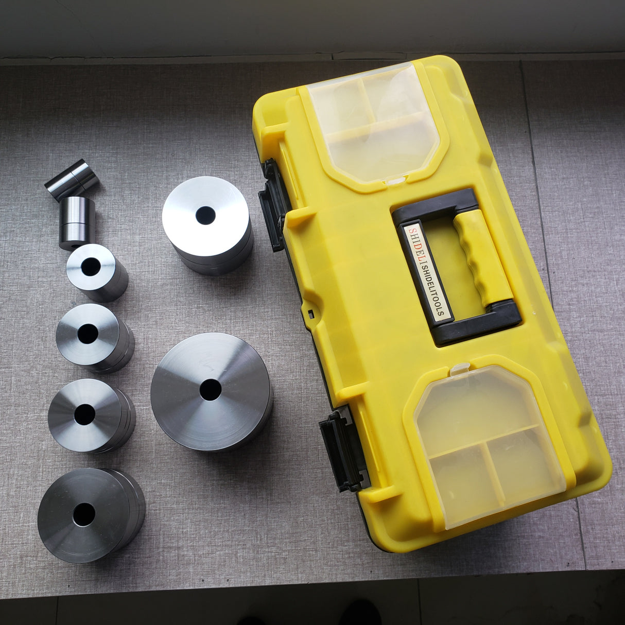 KANG INDUSTRIAL DIMPLE DIE SET, Sheet Metal Hole Punch and Flare Dimple Die Set