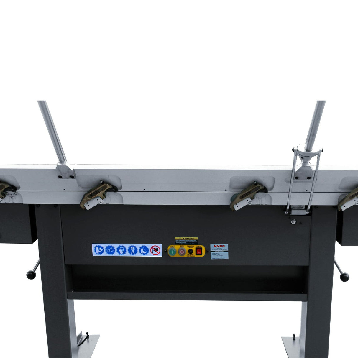 KANG Industrial EB-6116 Manual Magnetic Sheet Metal Brake, 1550mm Magnetic clamping Pan and Box Bending Brake, 1.5mm Mild Steel Capacity, 1-Phase 240V