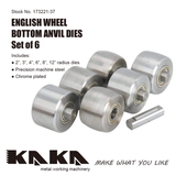 KANG Industrial F1.2x710 English Wheel, Lower Wheels of 6 PCs