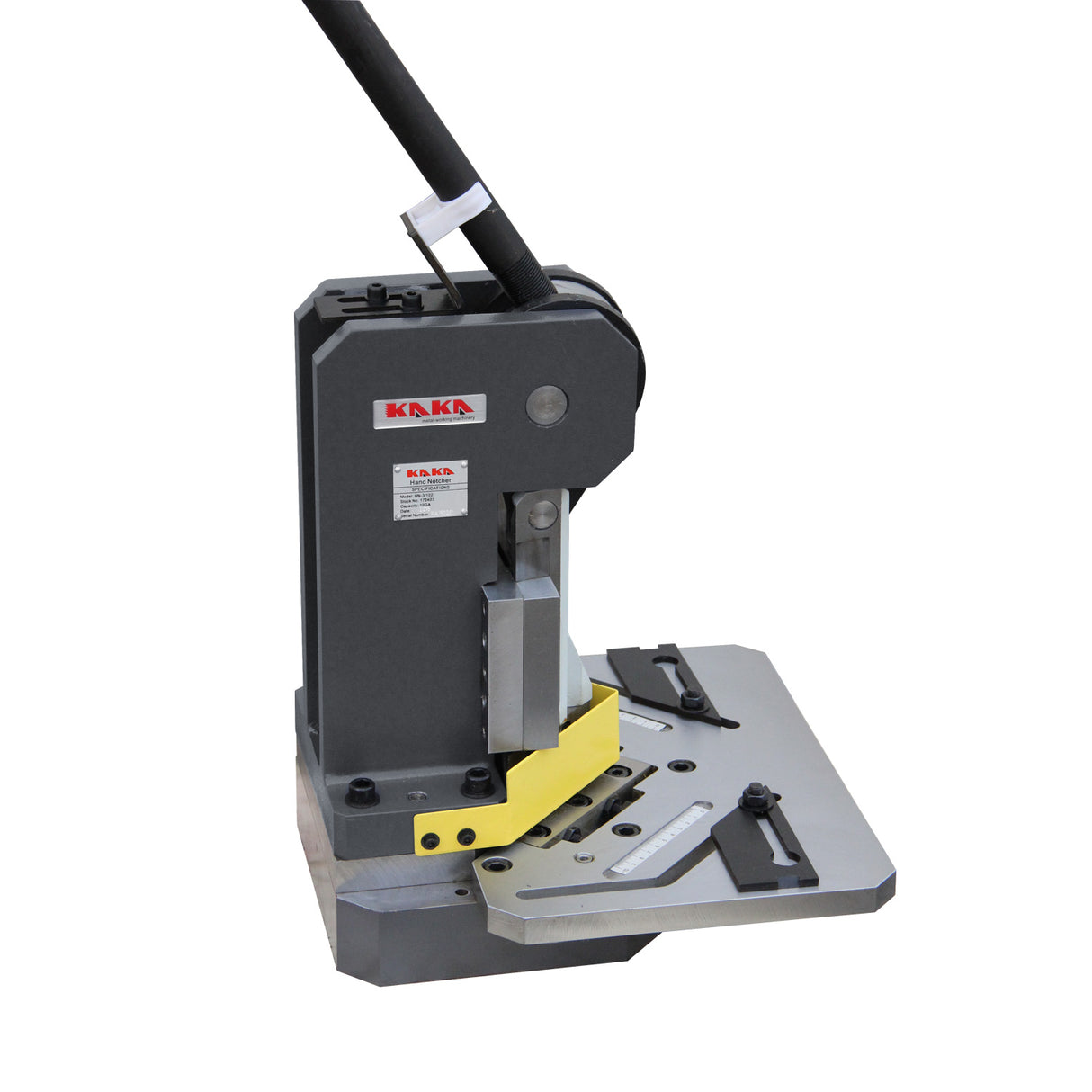 Fixed-Angle Notcher HN-1104 Heavy-Duty Metal Corner Notcher, Notching Machine for Thick Plate
