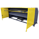 Hydraulic Guillotine HQ01-9816B, 2500mm x 1.6mm Capacity, Vertical Slide Shearing Machine with Roving Foot Pedal, Back Gauge & Safety Laser Lights, Industrial Metal Fabrication
