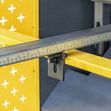 Hydraulic Guillotine HQ01-9816B, 2500mm x 1.6mm Capacity, Vertical Slide Shearing Machine with Roving Foot Pedal, Back Gauge & Safety Laser Lights, Industrial Metal Fabrication