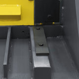 Hydraulic Guillotine HQ01-9816B, 2500mm x 1.6mm Capacity, Vertical Slide Shearing Machine with Roving Foot Pedal, Back Gauge & Safety Laser Lights, Industrial Metal Fabrication