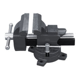 100mm Bench Vice HVS-100, Heavy-Duty Swivel Base Utility Vice for Workbench, Woodworking, Pipe & Home DIY Projects