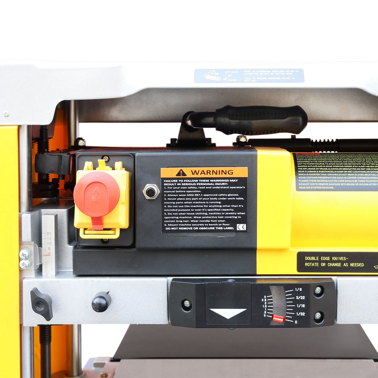 330mm Helical Head Benchtop Thicknesser MB333,  1500W Benchtop Thicknesser