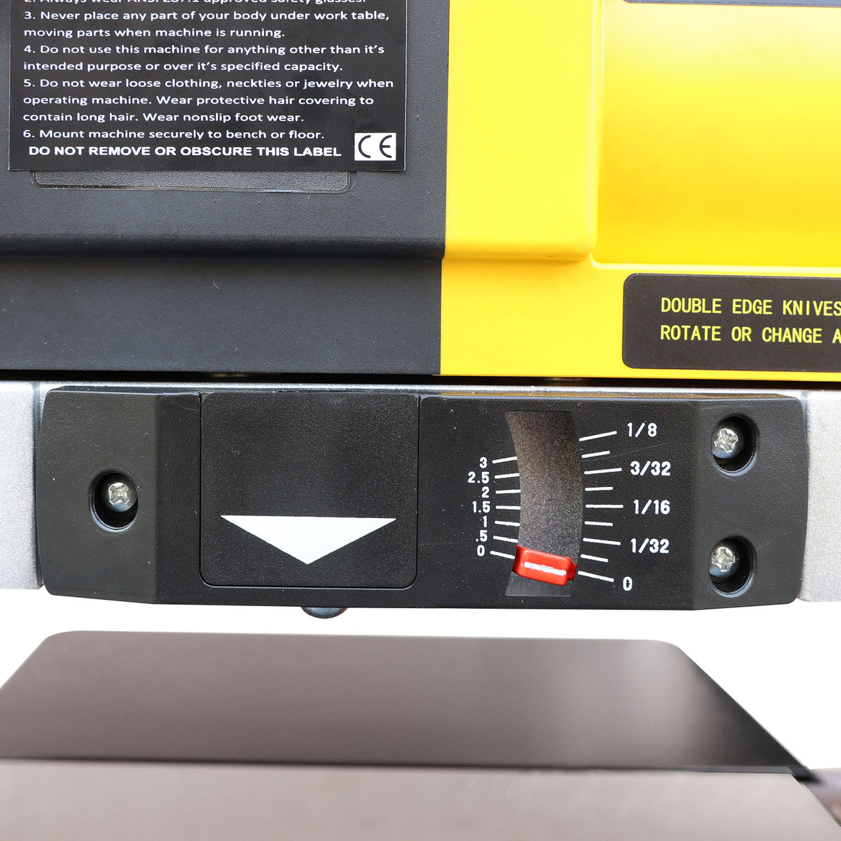 330mm Helical Head Benchtop Thicknesser MB333,  1500W Benchtop Thicknesser
