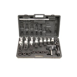 Manual Pipe & Tube Bender MY-22, 180° Bends, 8 Dies Included for Round & Square Tubes
