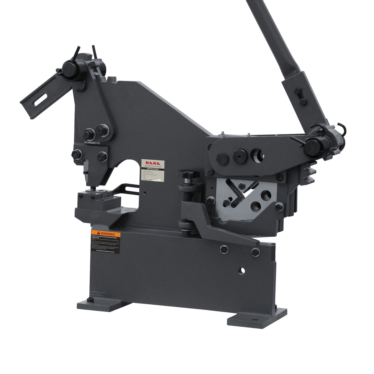 Manual Ironworker PBS-9, Manual Ironworker With Punch, Bar And Section Shear machine