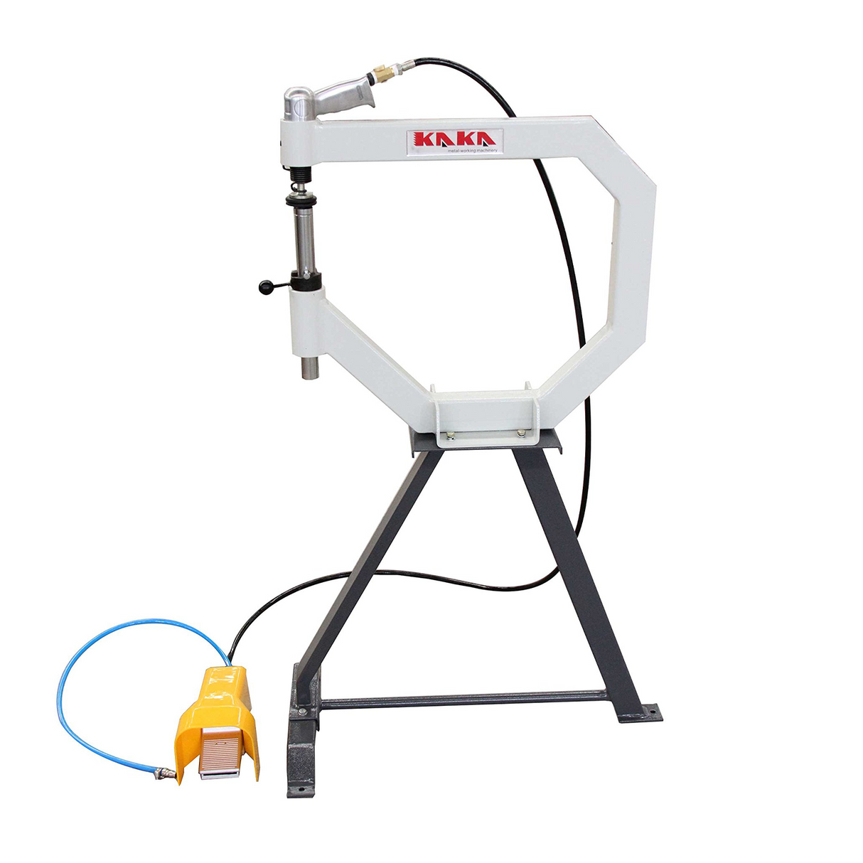 KANG industrial PPH-500 Pneumatic Planishing Hammer, 500mm Throat Power Hammer Blacksmithing, Planishing Hammer With Steel Frame Stand and Foot Pedal