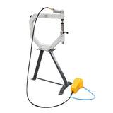Pneumatic Planishing Hammer PPH-500, 500mm Thraot Sheet Panel Beating Tools, Planishing Hammer With Steel Frame Stand and Foot Pedal