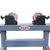 Heavy Duty 500kg Pipe Roller Stand PTR-1090A, Adjustable Height Welding Pipe Support Stand 740-1090mm