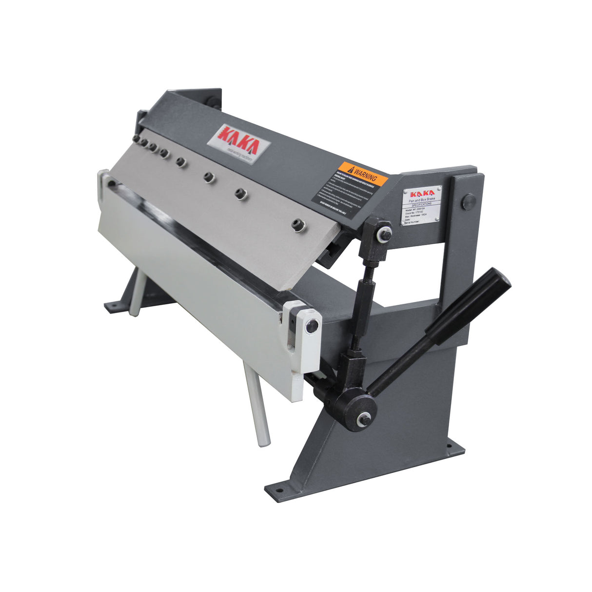 610mm Manual Panbrake W-2420A, Manual Panbrake Folder, Easy Operation Metal Box Brake for Workshop, Sheet Metal Fabrication Machines