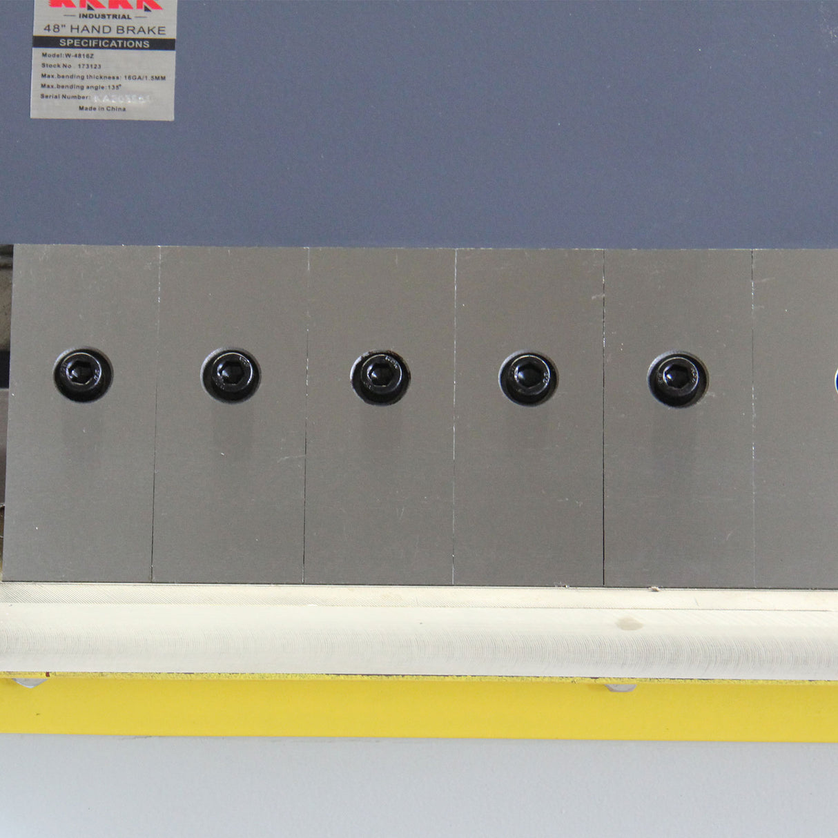 Sheet Metal Bender W-4816Z, 1220x1.5mm Manual Panbrake Folder, Sheet Metal Bending Machine
