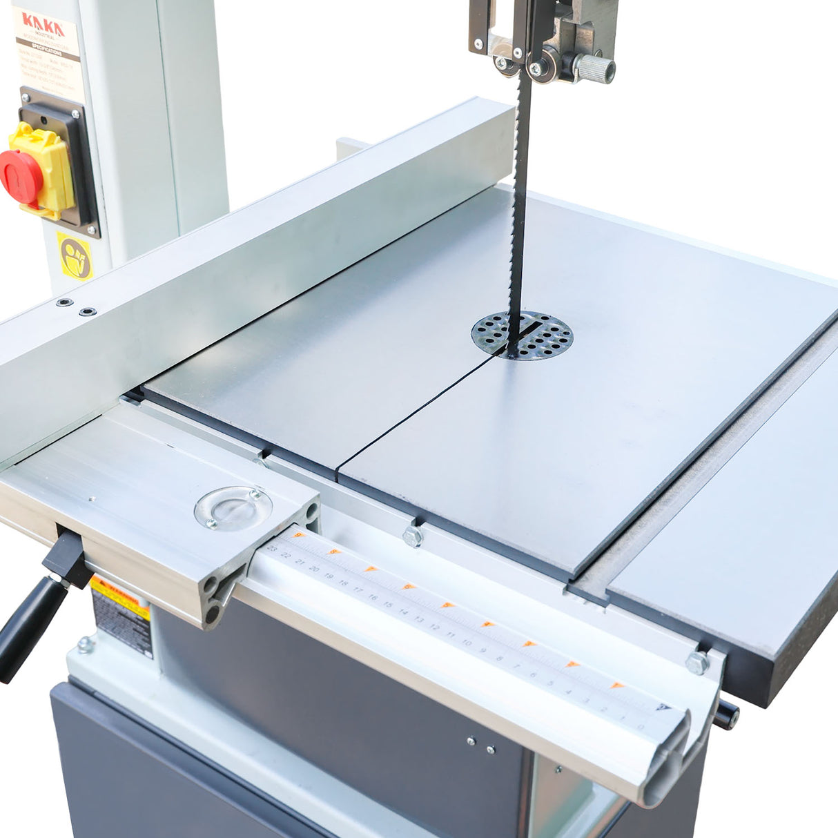 Wood Vertical Band Saw WBS-14, 240V Motor Saw Cutting Machine  with Storage Cabinet Base
