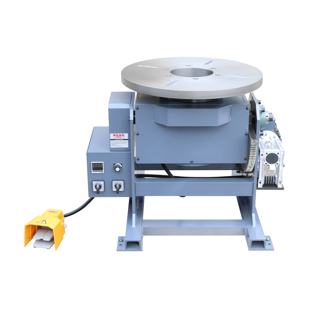 Welding Positioner WP-500TB with 170mm Spindle Bore, 500kg Rotary Welding Table, Tilting Turntable with Digital Speed Readout
