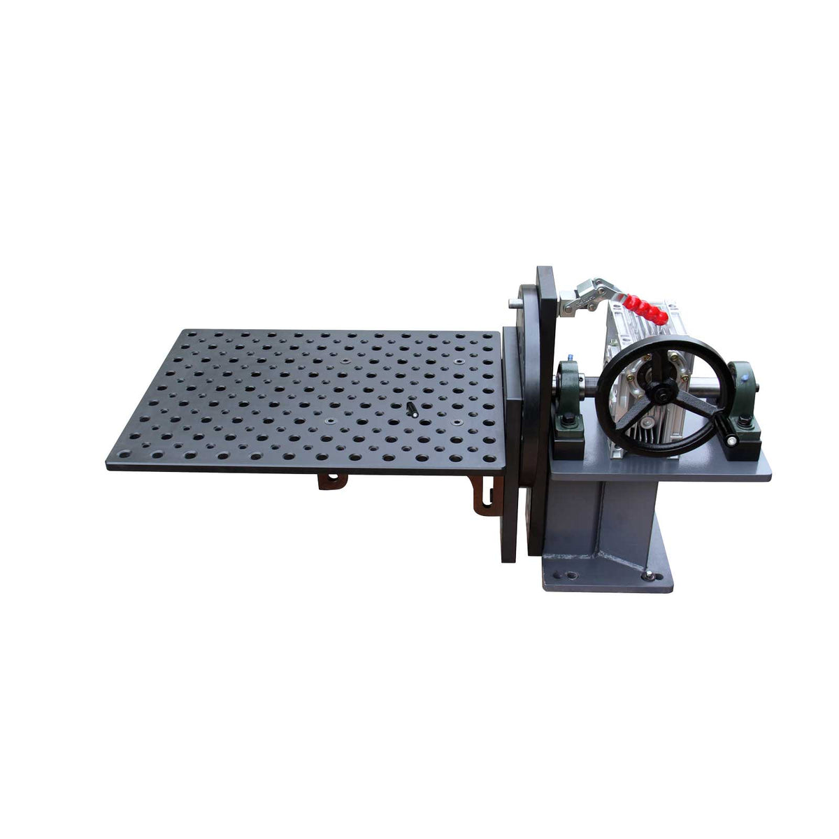 Mini Rotary Welding Positioner 136kg, Manual Worm Gear Drive, 15° Locking,  WT-600x450 Welding Table Fixture