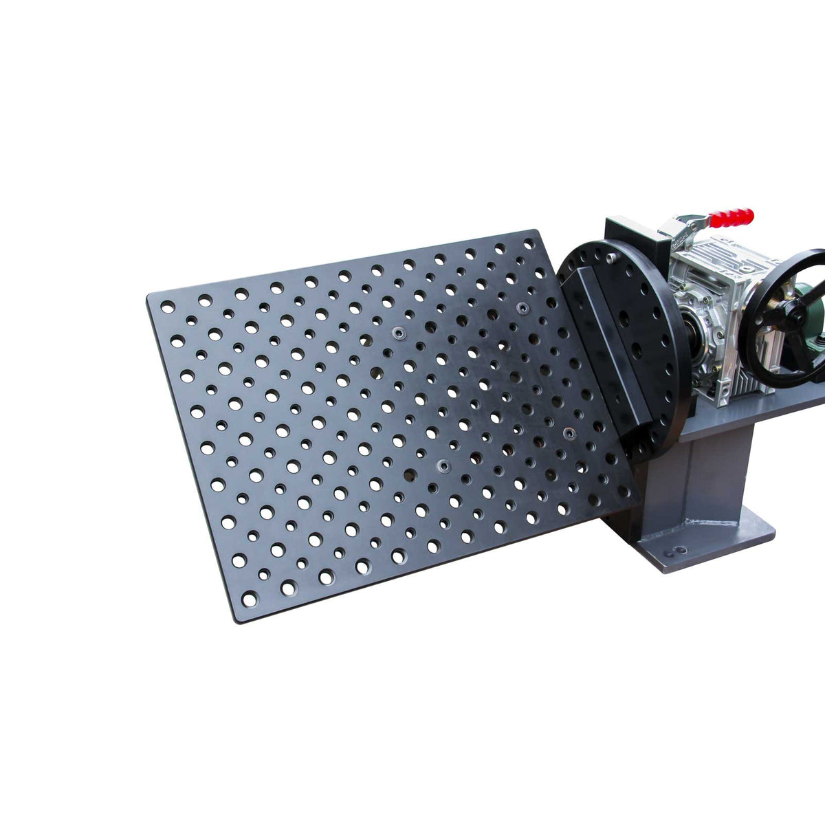 Mini Rotary Welding Positioner 136kg, Manual Worm Gear Drive, 15° Locking,  WT-600x450 Welding Table Fixture