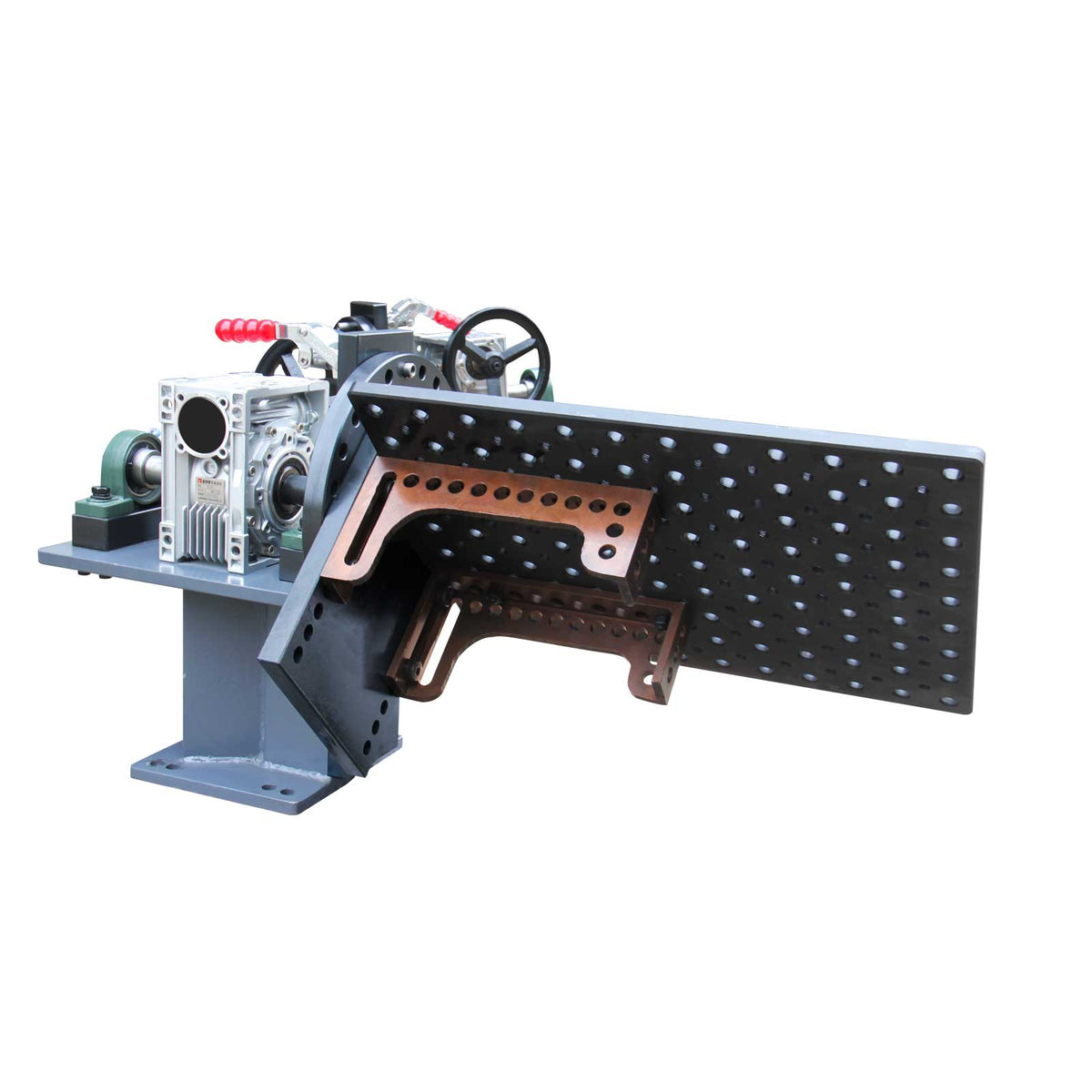 Mini Rotary Welding Positioner 136kg, Manual Worm Gear Drive, 15° Locking,  WT-600x450 Welding Table Fixture