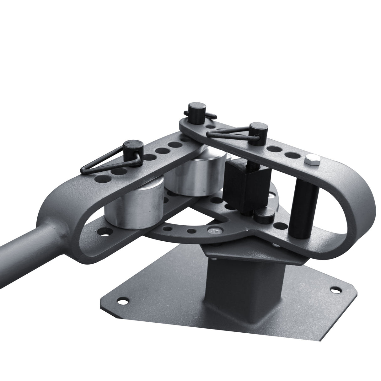 Bench-Top Metal Bender YP-9, Manual Flat Bar Bender with 7 Dies, Up to 200 Degrees Bender