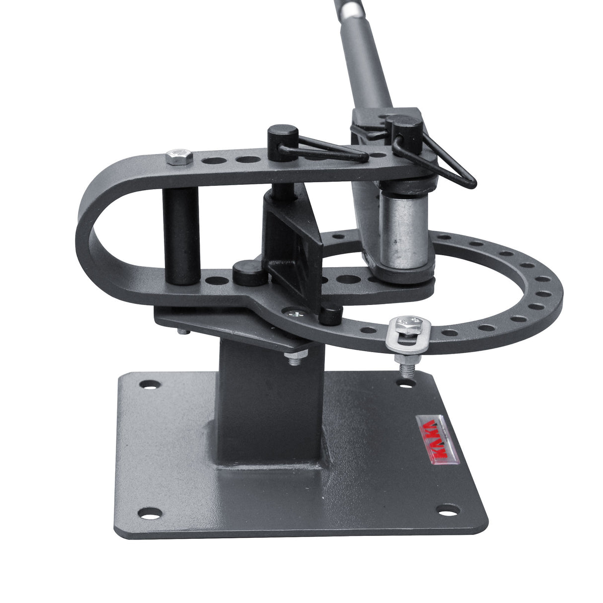 Bench-Top Metal Bender YP-9, Manual Flat Bar Bender with 7 Dies, Up to 200 Degrees Bender