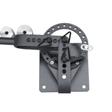 Bench-Top Metal Bender YP-9, Manual Flat Bar Bender with 7 Dies, Up to 200 Degrees Bender