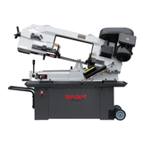 KAKA Industrial BS-912B horizontal bandsaw 9" Horizontal Metal Cutting Band Saw 4 Steps Blade Speed Metal Band Saw, Space Saver Movable Metal Cutting Band Saw