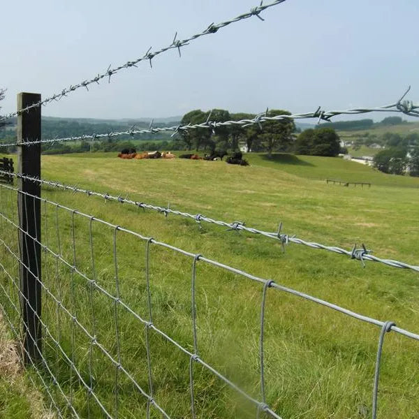 KANG Fencing Hinge Joint Cattle Fencing, Grass Land Fence Hot Dipped Galvanized Steel Wire Mesh, 115cmx100m Roll