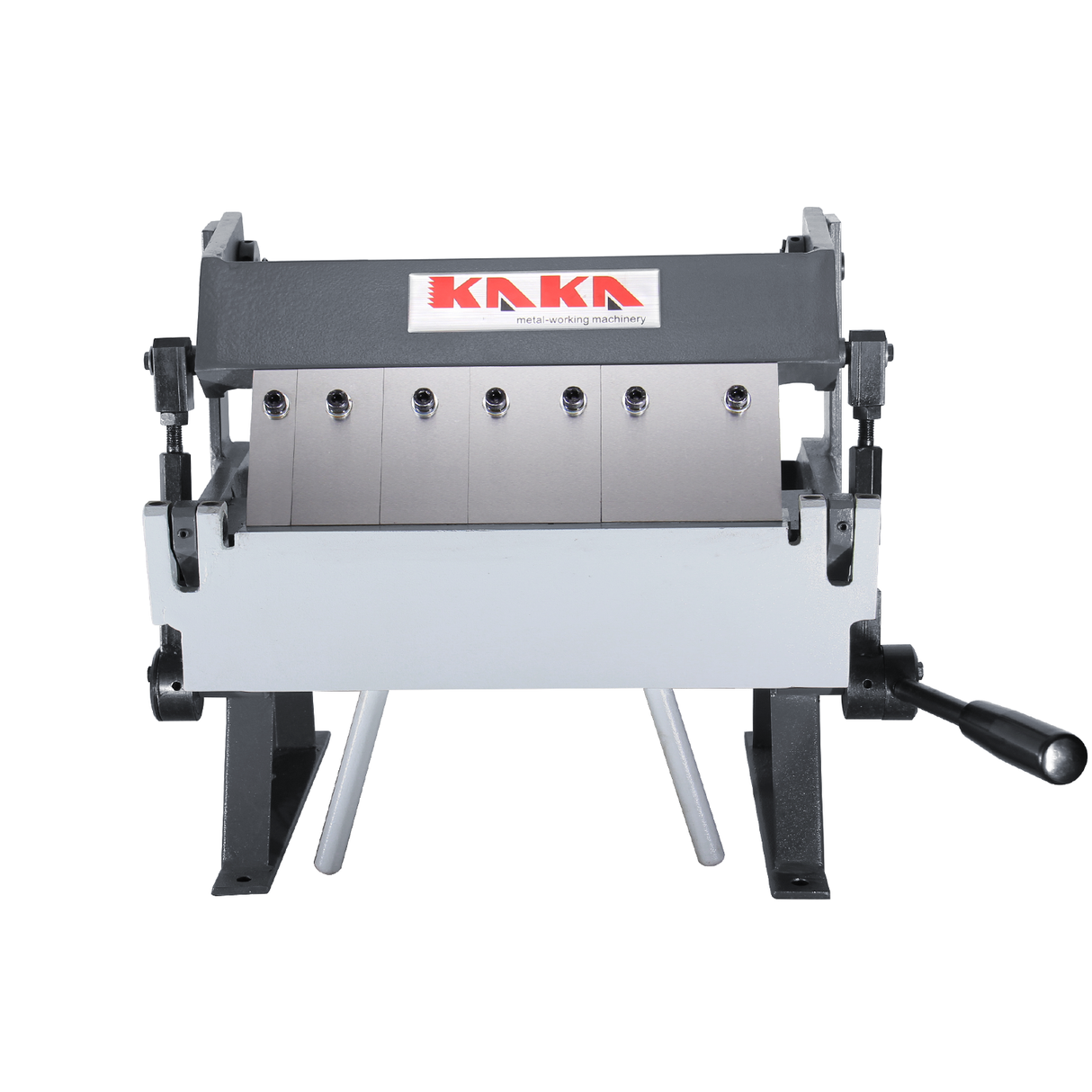 HIGH CAPACITY AND VERSATILITY. KAKAIND 12In pan and box brake can bends mild steels up to 20 gauge thick, 12-inches wide with angle 0-135 degrees. It is an ideal tool if you need to increase the strength of sheet metal plates with bends, or you intend on fabricating more complicated brackets, gussets, boxes, or fixtures. You can save more time on working and enjoy more family time
