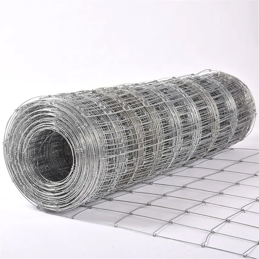 KANG Fencing Hinge Joint Fence, Hot Dipped Galvanized Steel Wire Mesh, 90cmx100m Roll