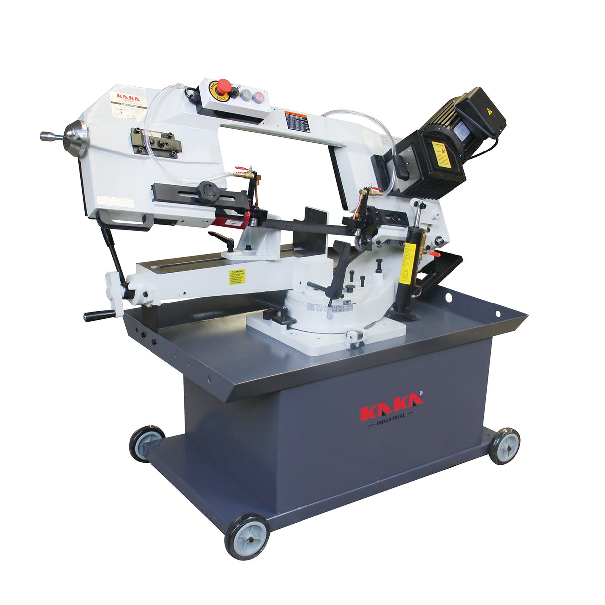 KANG INDUSTRIAL BS-912GR, Gear Drive Band Saw, 209 mm Round Bar Cutting Saw Machine with 3 Cutting Speed, 240V Power