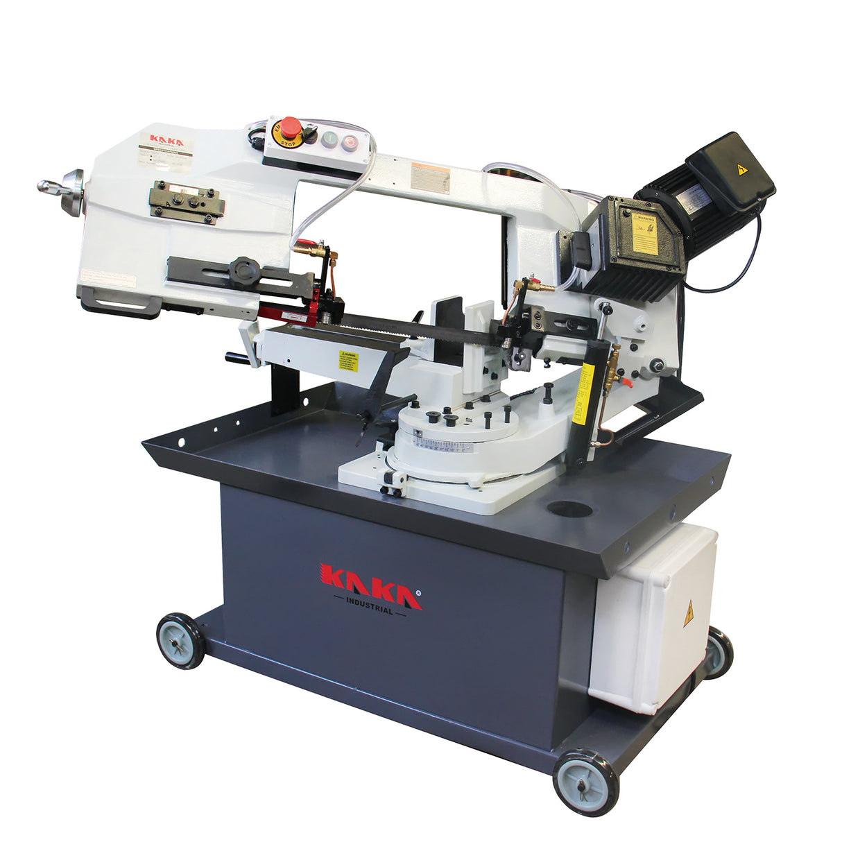 KANG INDUSTRIAL BS-912GR, Gear Drive Band Saw, 209 mm Round Bar Cutting Saw Machine with 3 Cutting Speed, 240V Power