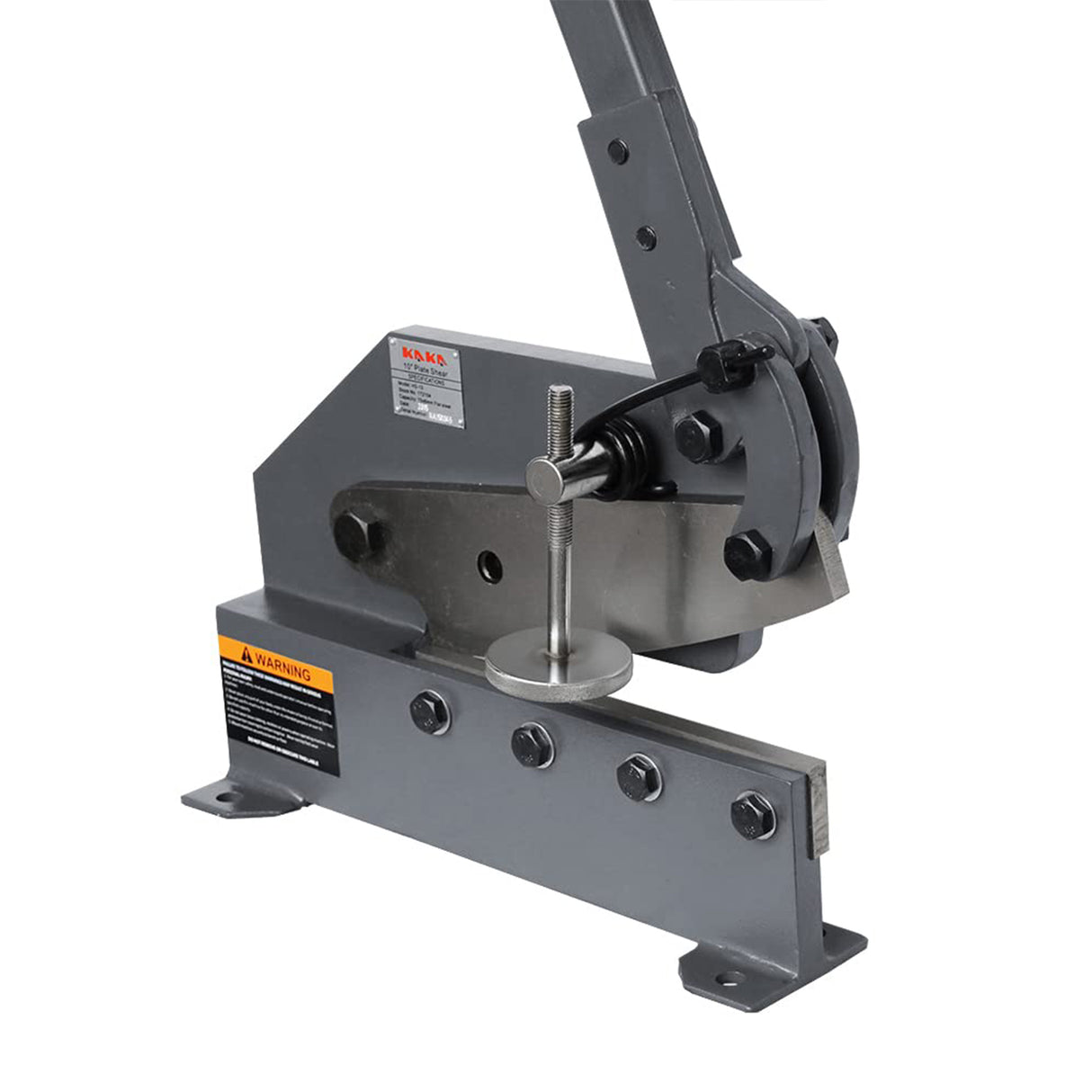 KANG Industrial HS-12 305mm Sheet Metal Plate Shear, Solid Steel Frame,Mounting Type Metal Shear, For Cutting Sheets and Bars, Manual Hand Plate Shear